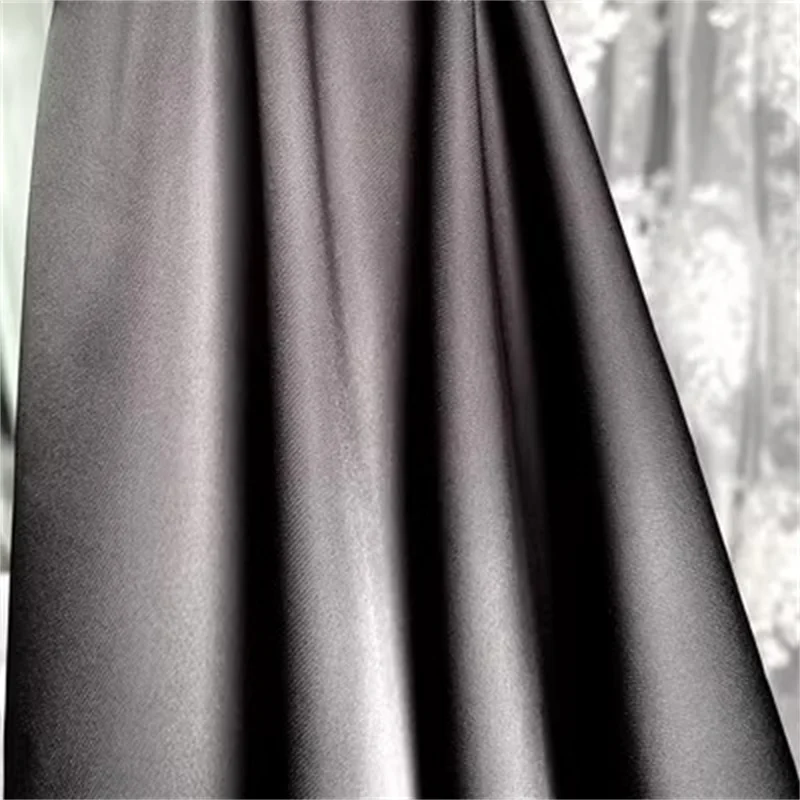

Solid Color Double-sided Acetate Satin Glossy Imitation Silk Satin Breathable Pendant Silky Skirt Dress Material