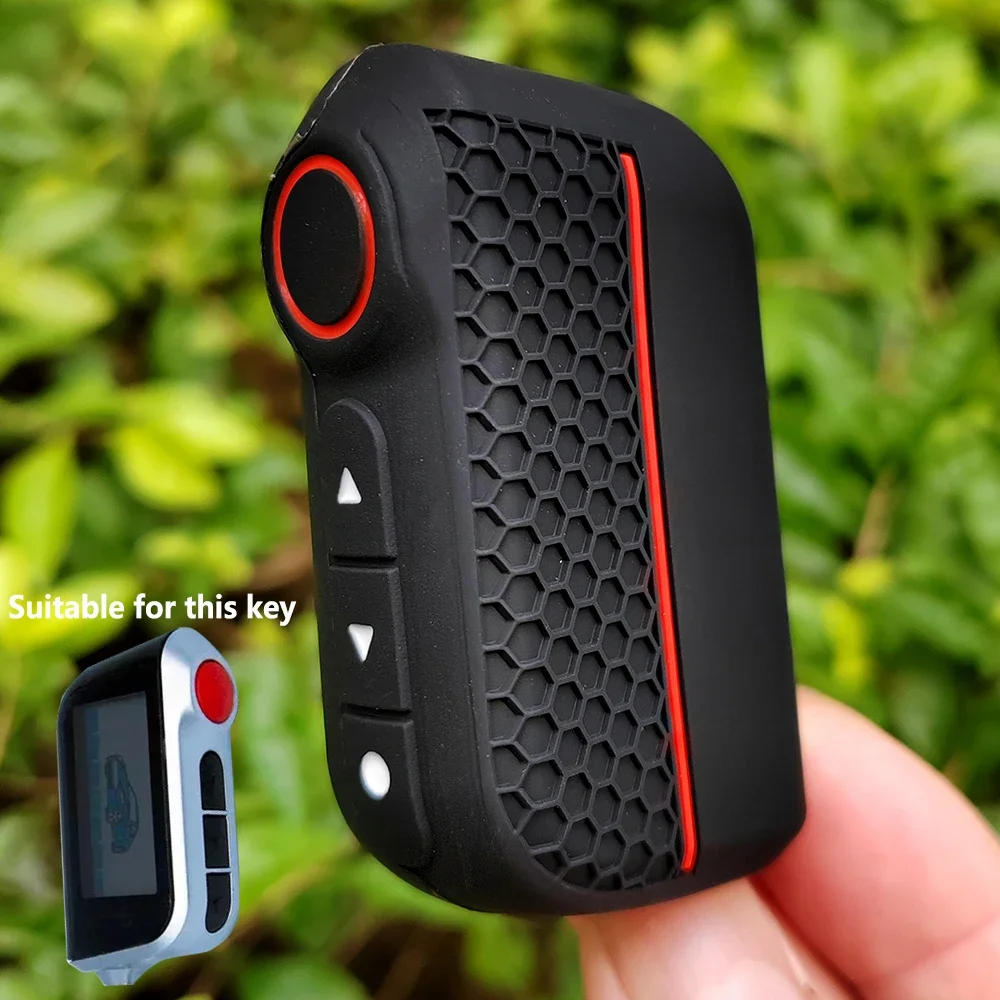 

Новый силиконовый чехол для ключей для Starline A93 A63, русская версия, двусторонняя автомобильная сигнализация, ЖК-пульт дистанционного управления, чехол для брелка