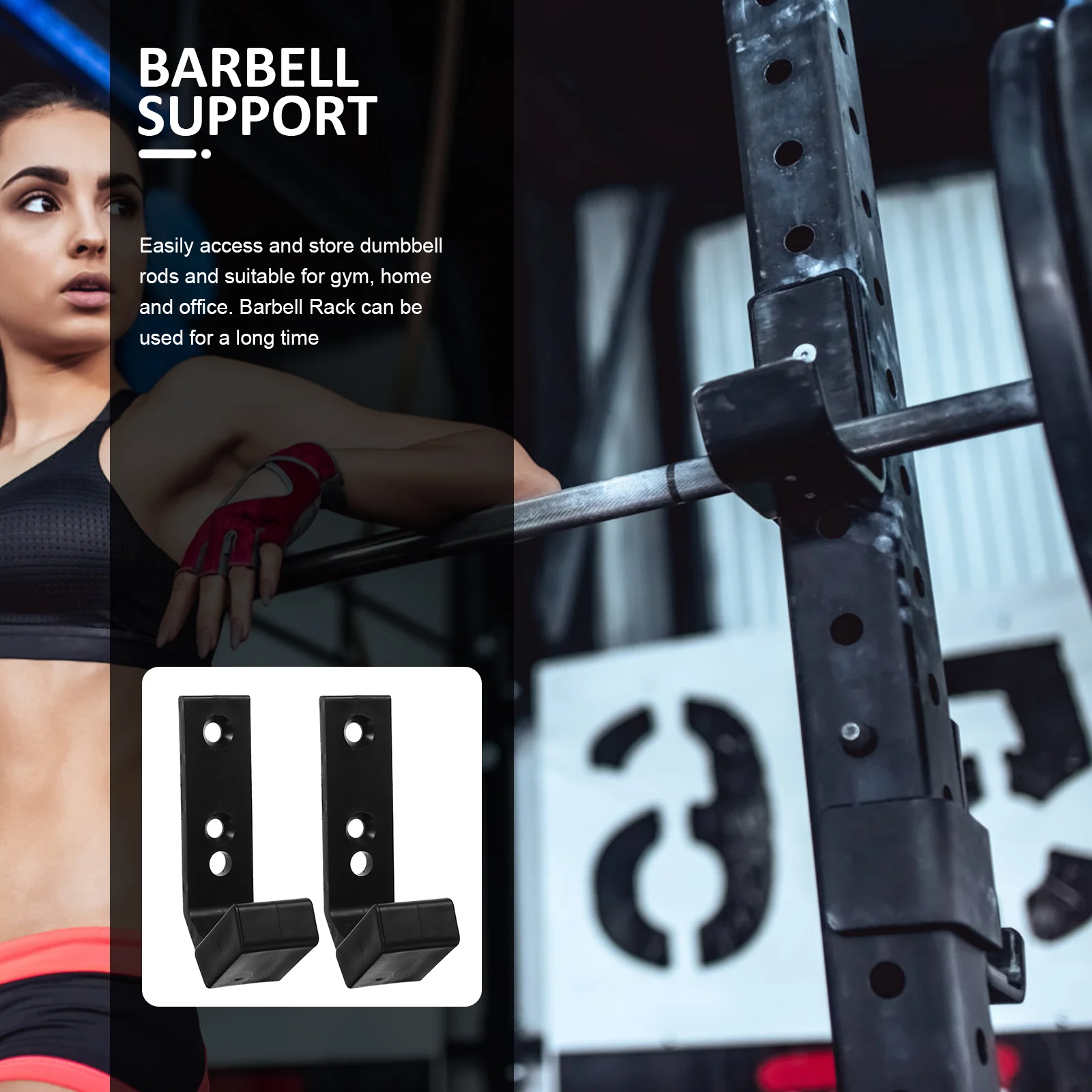 2 шт. вешалки гантели подставка для штанги стержень хранения гантелей кронштейн