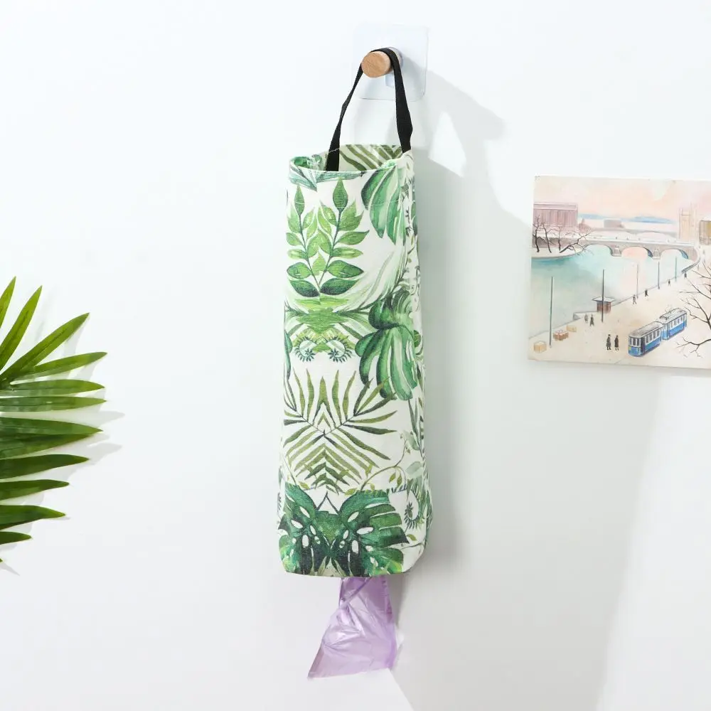 

Accessories Kitchen Dispenser Hanging Plastic Bags Wall Mounred Garbage Organization Grocery Holder Trash Storage Bag
