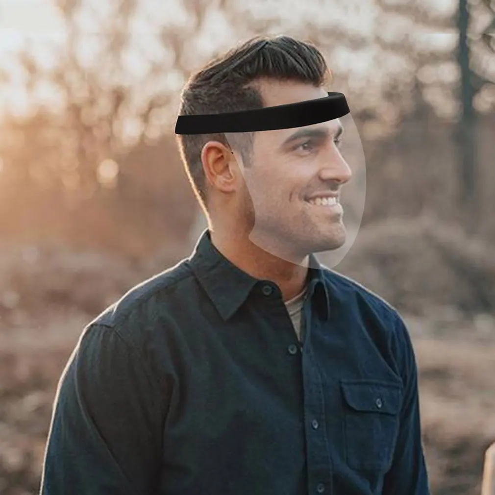 Маска четвертого поколения Защитная прозрачная маска от пыли на все лицо для