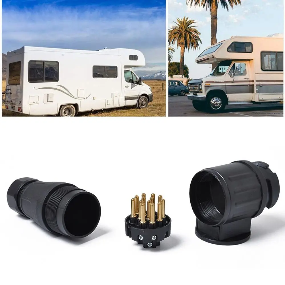 

Towing Electrics Connector Socket Trailer Parts Towbar Heavy Duty Electric Trailer Towing Plug Wiring Aluminium Alloy