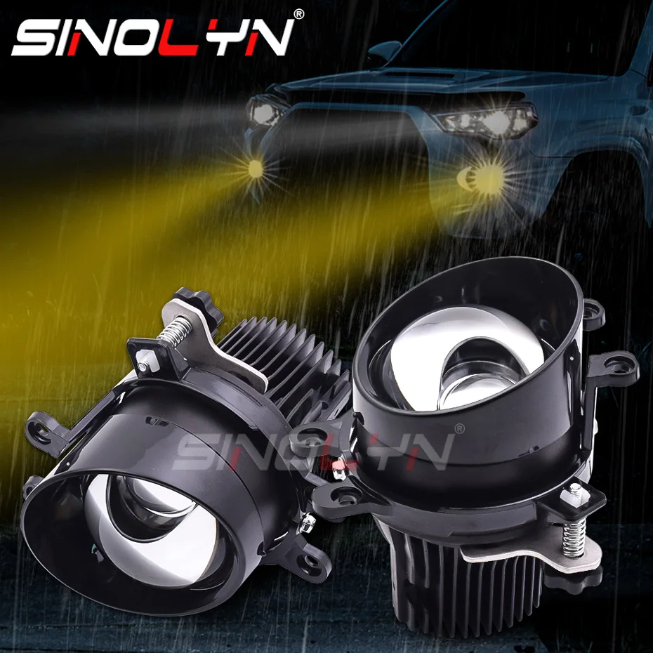 

3 Inch Bi LED Hyperboloid Fog Lights Matrix For Toyota Corolla/Yaris/Auris/RAV4/Camry/Land Cruiser LED PTF Lens Upgrade Retrofit