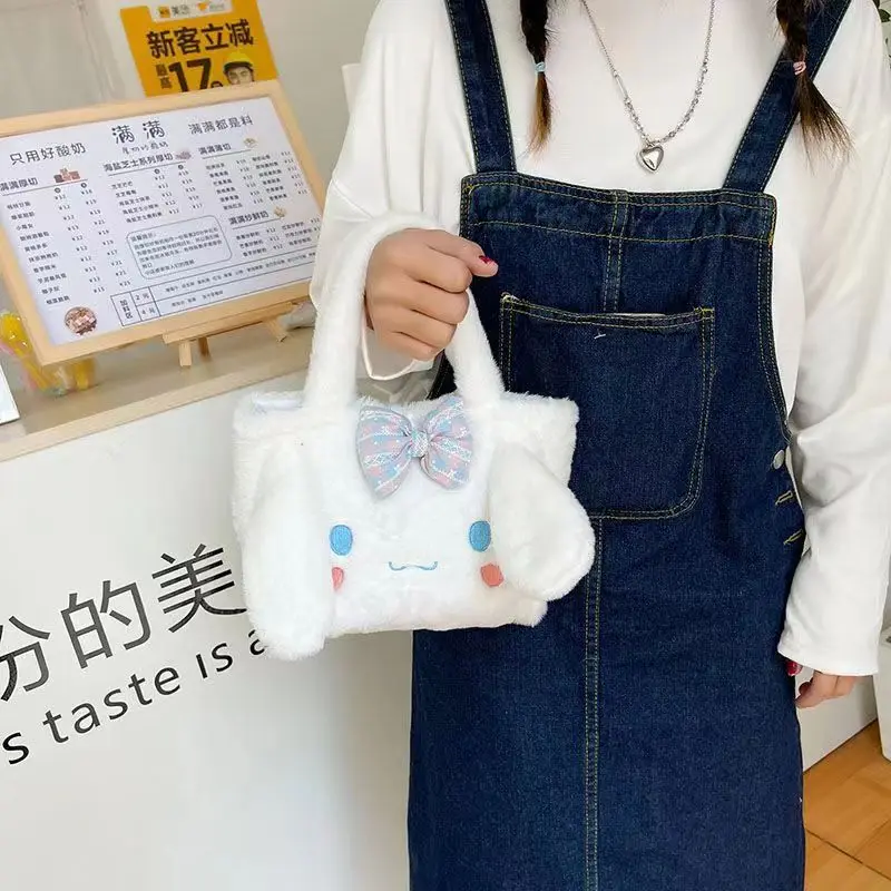 New Simple Design Women Soft Plush handbag Winter Furry Ladies Clutch Purse lady Handbag Fashion Femal Bag for girl handbag