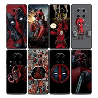 phone case for huawei y6 y7 y9 2019 y5p y6p y8s y8p y9a y7a mate 10 20 40 pro rs soft case animado deadpool marvel