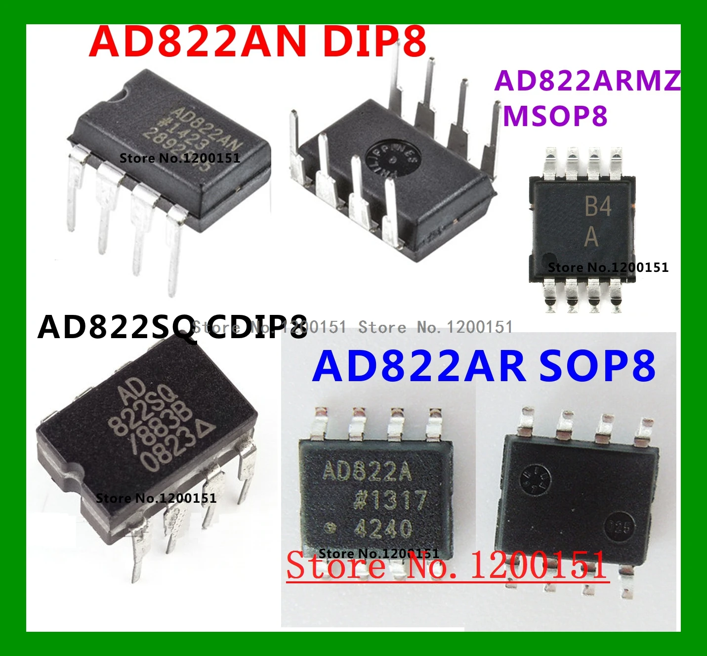 AD822 AD822A AD822AN DIP8 AD822SQ CDIP8 AD822AR SOP8 AD822ARM AD822ARMZ MSOP8