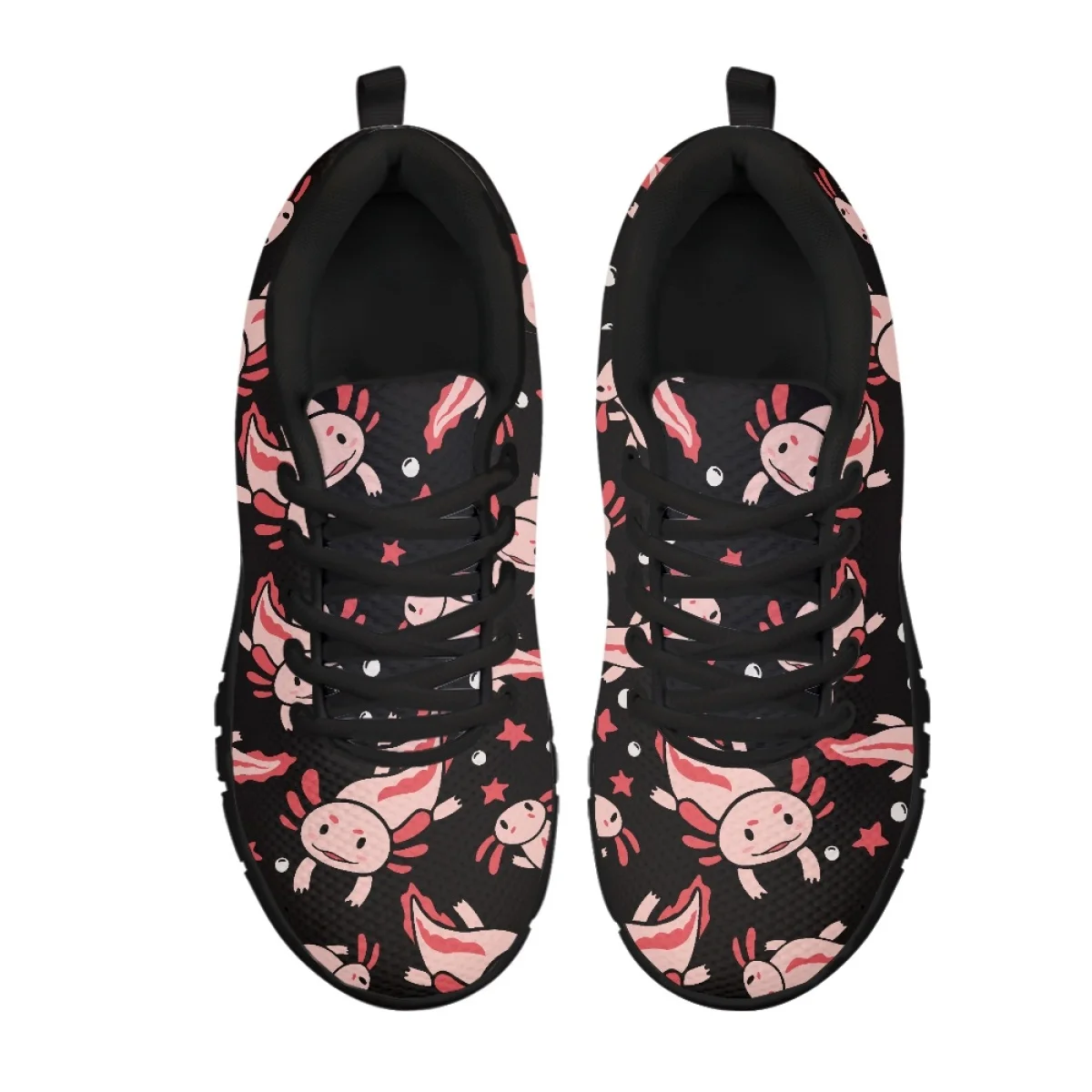 

INSTANTARTS Cute Pink Andrias Davidianus Fish Fish Women's Outdoor Sports Shoes Network-like Breathable Casual Shoes Daily Null