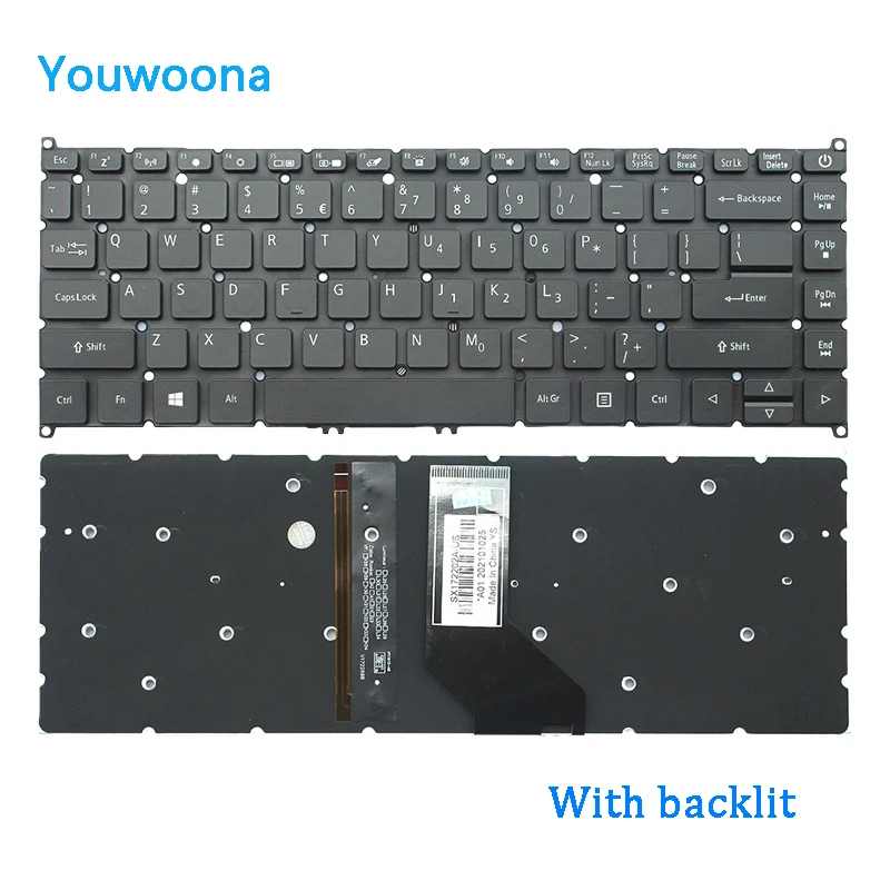 Новая клавиатура для ноутбука ACER A314-41 A314-33 A514-51G/KG TMP40-51 TMP414 N18P4 P214