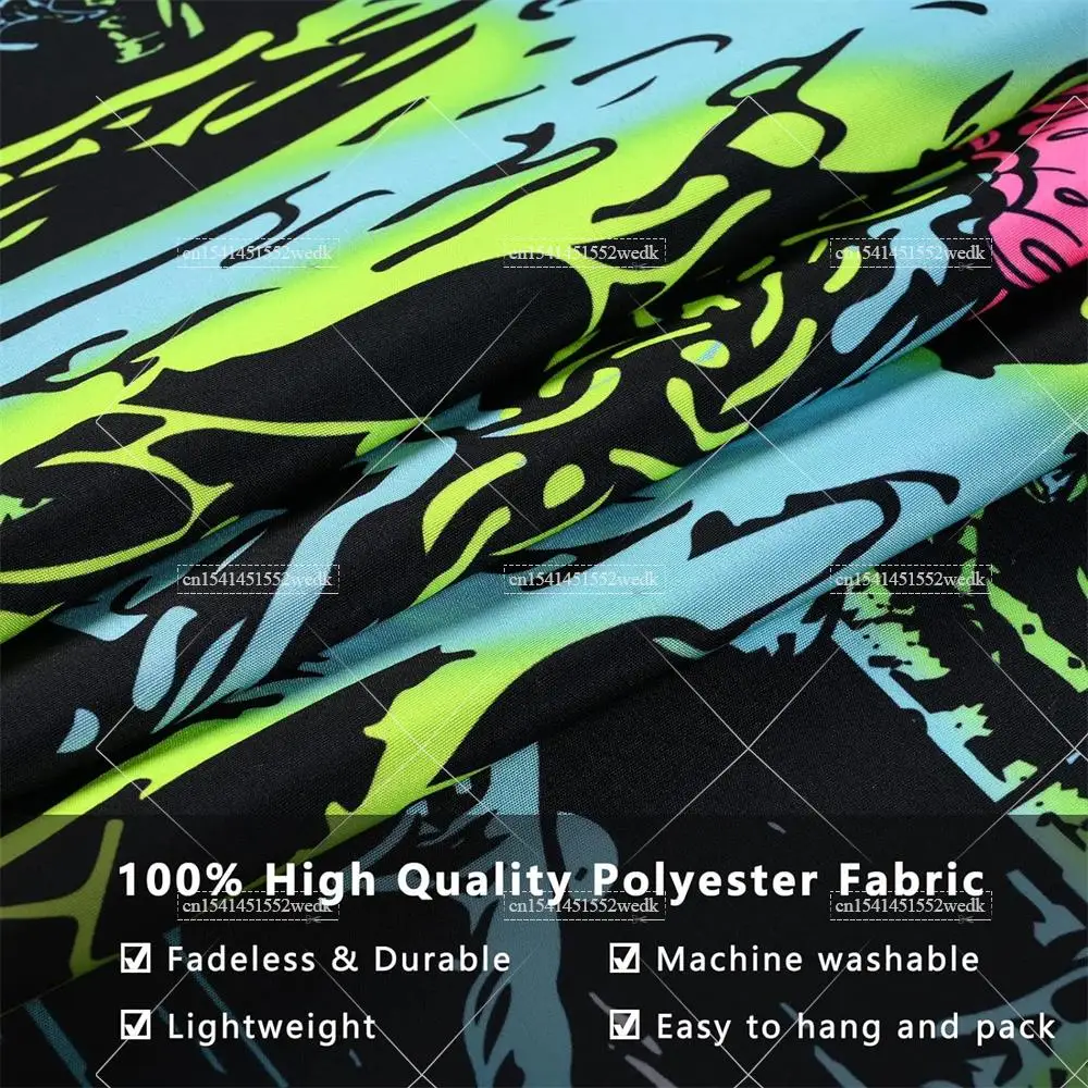 Гобелен с черепом Blacklight грибной для спальни эстетический гобелен изображением