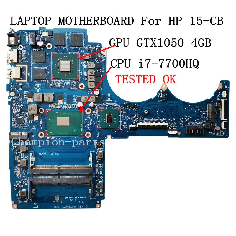 

L03382-501 G35K DAG35KMB8C0 материнская плата для ноутбука HP Pavilion 15-BC материнская плата GPU 950M 4 Гб процессор