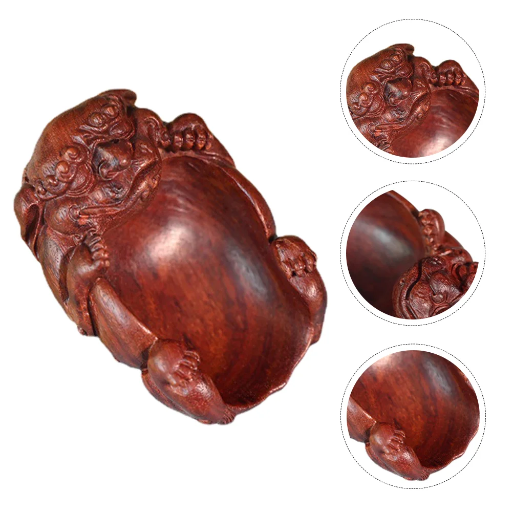 

Blood Sandalwood Tea Scoop Tea Spoon Carved Lion Shape Tea Scoop for Home