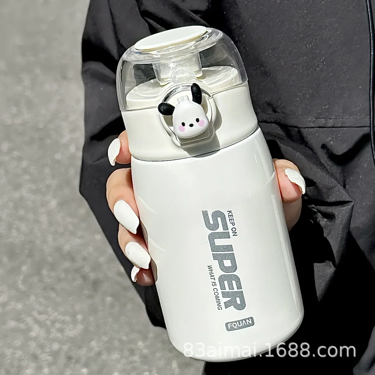 Милая женская портативная изолированная соломенная чашка высокое эстетическое