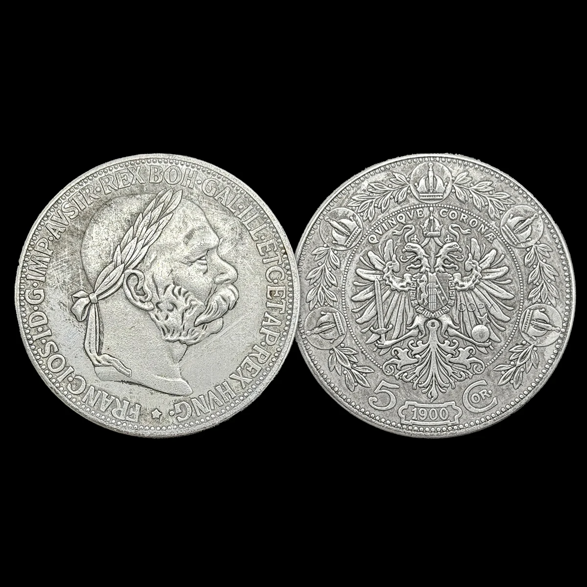 

Австрия 1900 г. Памятная монета Франца I 5 Krona, коллекция реплика Осто Угорской империи, рождественский подарок, сувениры