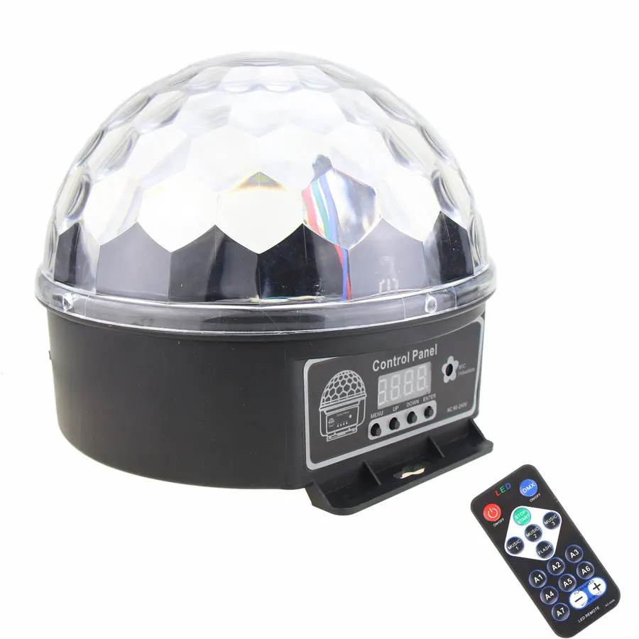 ESHINY MINI 3/6W Crystal Magic Ball RGB 6 Color LED Stage Effect Light Rotating Full Color DJ Dace Party Room Disco Bulb Lamp R5 images - 6