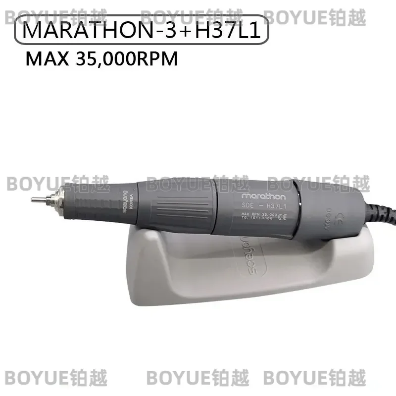Фото Электрическая машинка для маникюра и педикюра Marathon 3 Shiyang Gen 3 с насадкой 37L1 для полировки и работы с ювелирными изделиями №4