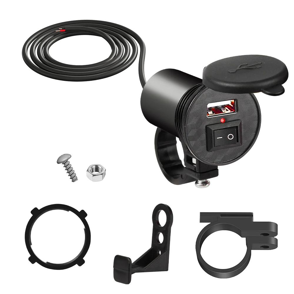 Автомобильное зарядное устройство для мотоцикла водонепроницаемый USB-адаптер 12