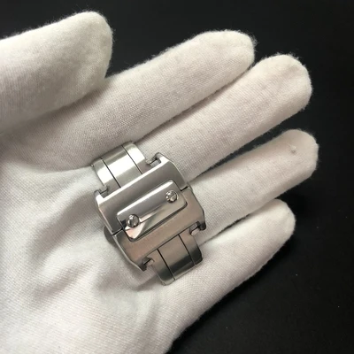 

Replacement Watch Accessories Buckle FOR Cartier Santos Series Button Solid Stainless Steel Butterfly Buckle Watch Clash 18 21mm