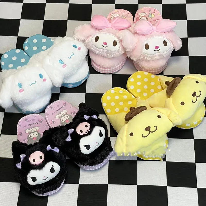 

Милый Sanrio Cinnamoroll Hello Kittys My Melody Pom Purins Kuromi милый мультяшный домашний нескользящий плюшевый фон