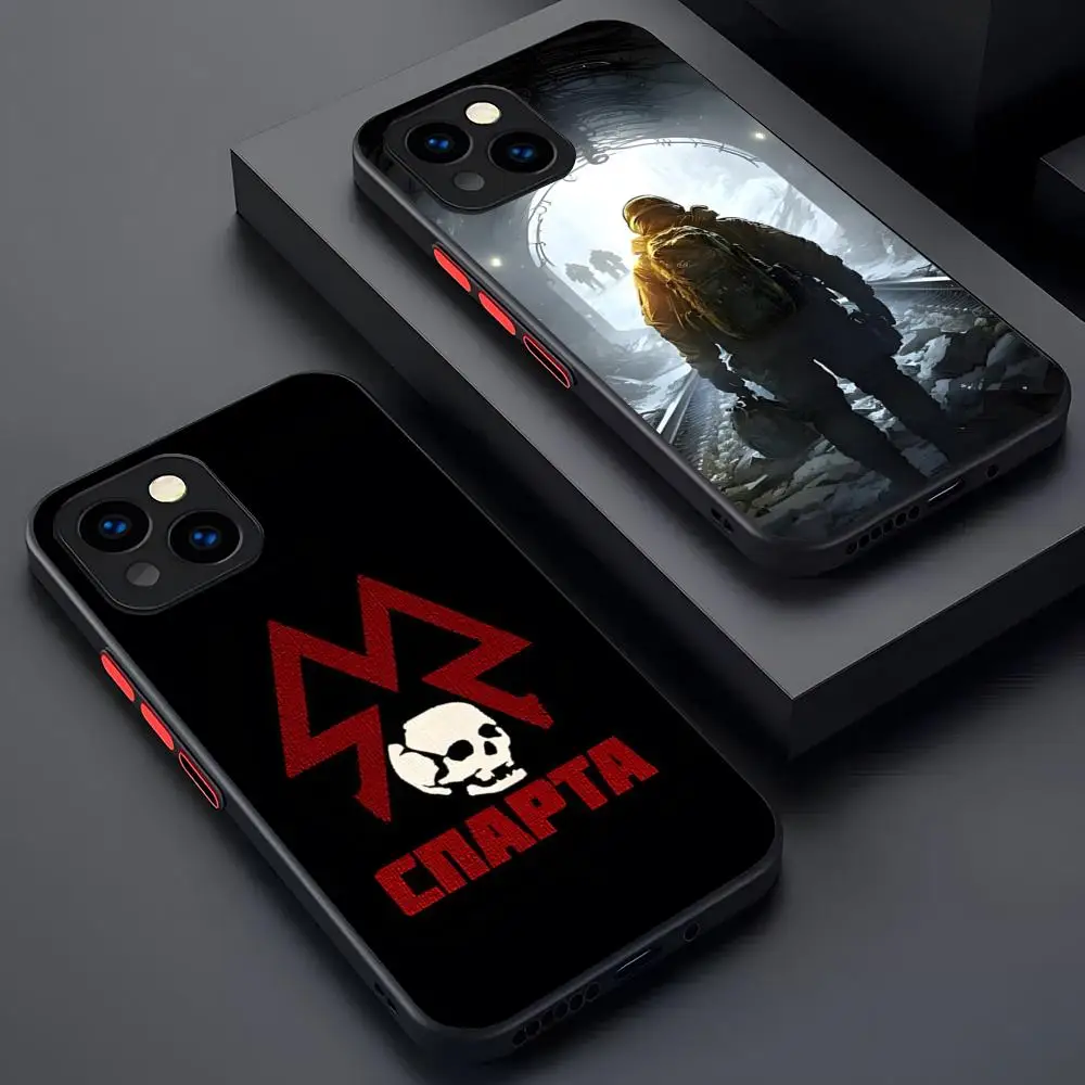 Metro 2033 Phone Case Matte Transparent For 16 15 IPhone 12 11 13 Pro Max X XR XS 8 SE Mini Plus Back Cover