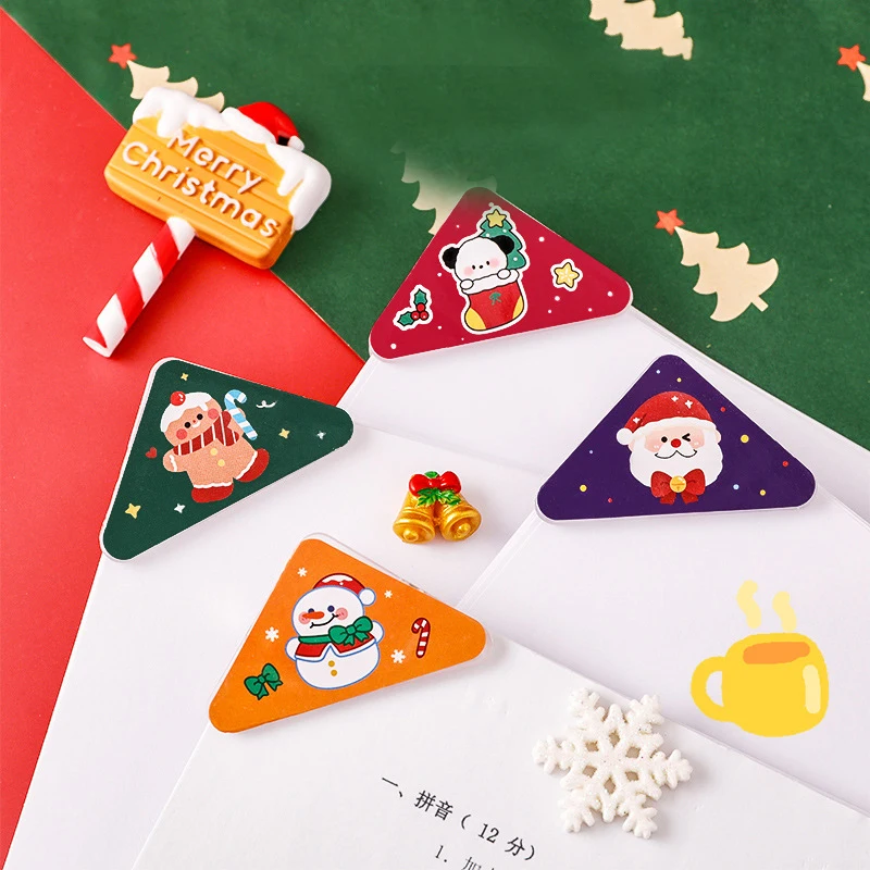 

Christmas Triangle Clip Creative Photo Clip Hand Ledger Decoration Note Clip Snack Sealing Clip Corner Clip Organize Tools