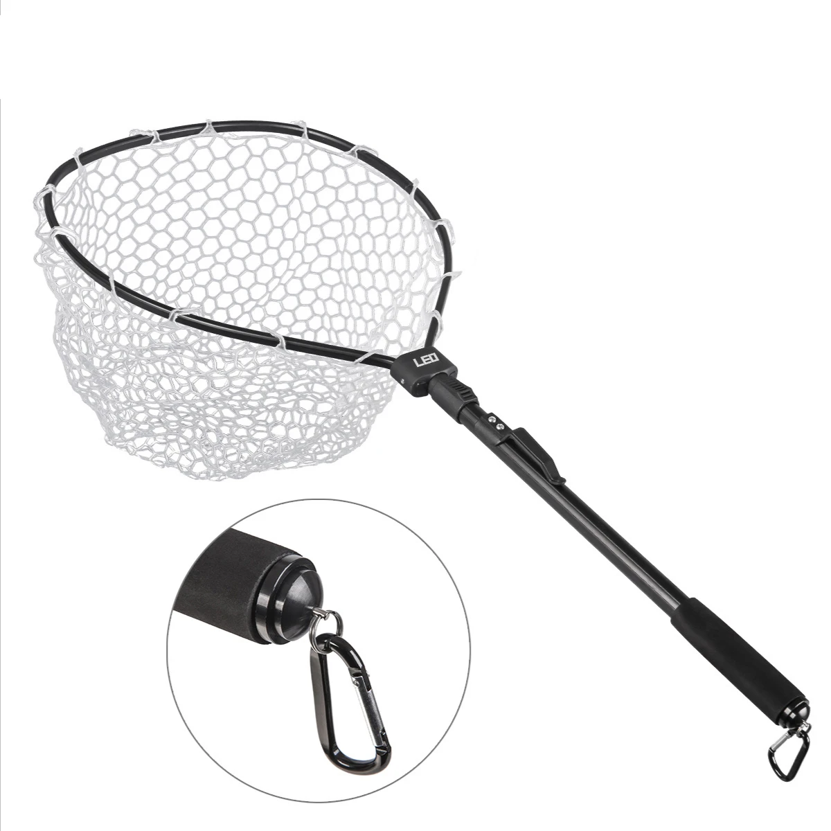 

Carp Fishing Net Aluminum Alloy Fish Net Folding Landing Net with Extending Pole Handle Fishing Net