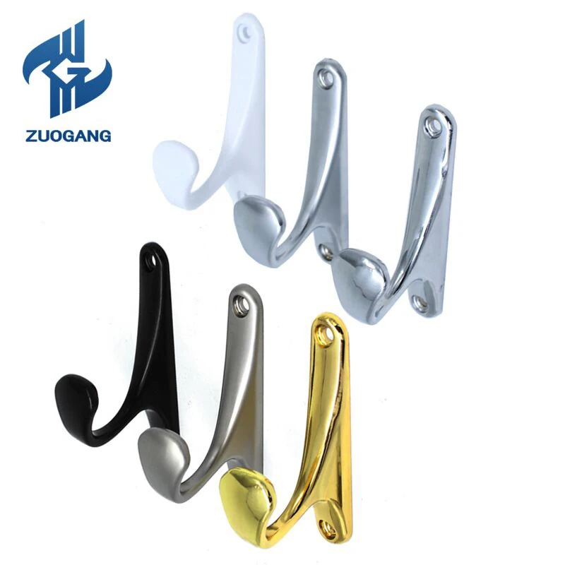 

ZG Zinc Alloy Bathroom Towel Wall Hook Kitchen Bedroom Clothes Hanger Key Hat Bag Hanger Racks Holder Wall Mounted Clothes Hook
