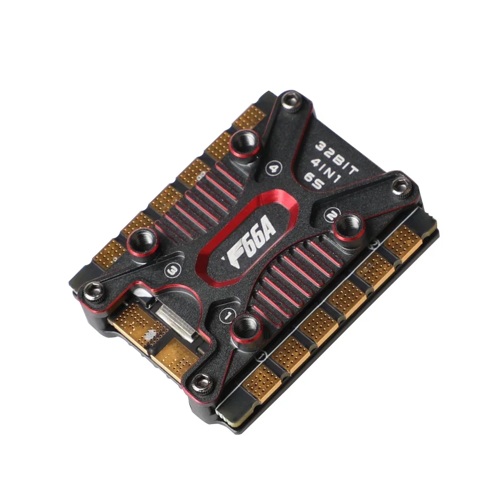 Фото T-MOTOR F66A Mini 66A 3-6S 4-в-1 ESC BLHeli32 контроллер без сквозных отверстий для FPV дронов №4