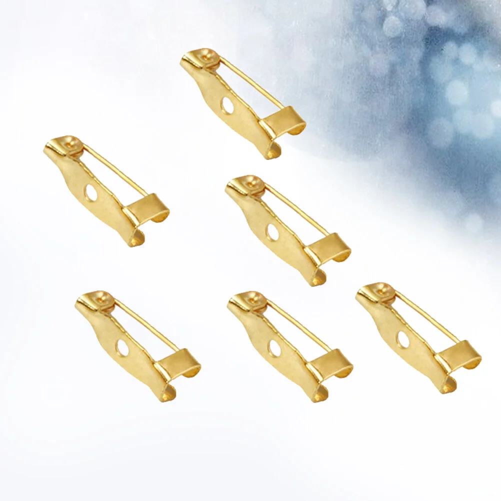 

200pcs Metal Safety Golden Clothing Heavy Duty Safety Blanket Nickel Plated Corsage Making Supplies 1. 5cm