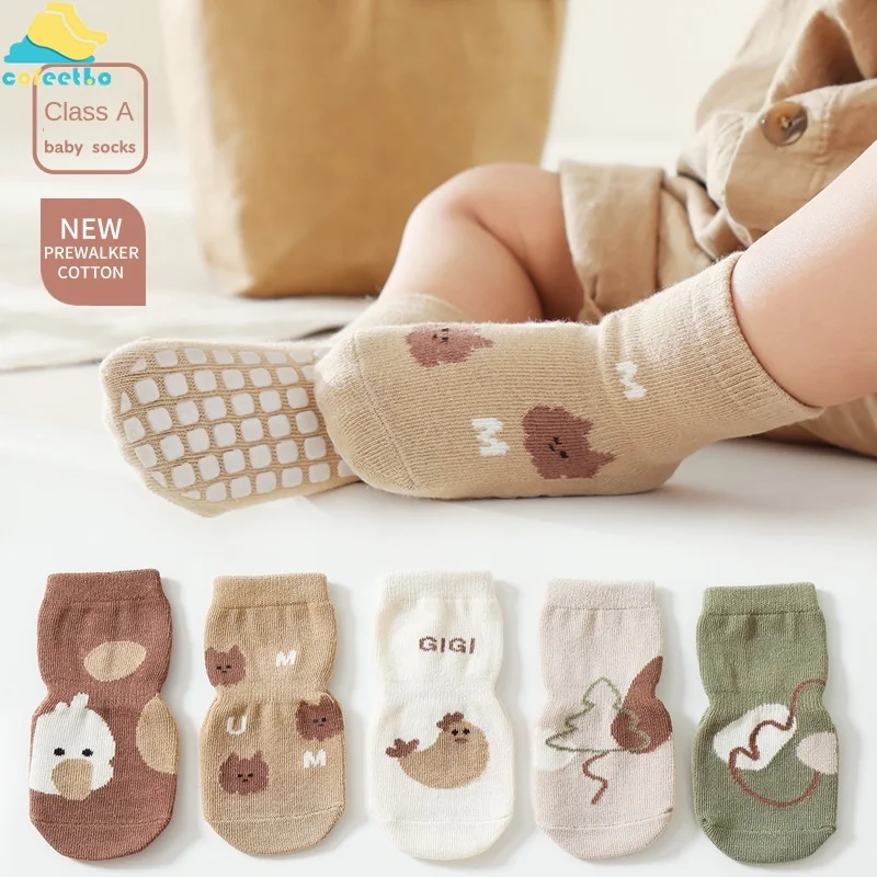 

Cartoon Animal Baby Anti-slip Socks for Toddlers Newborns Thicken Warm Winter Foot Socks Infant Baby Girl Boy Soft Sleep Shoes