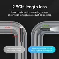 Промышленный эндоскоп с двойным объективом, 8 мм#2