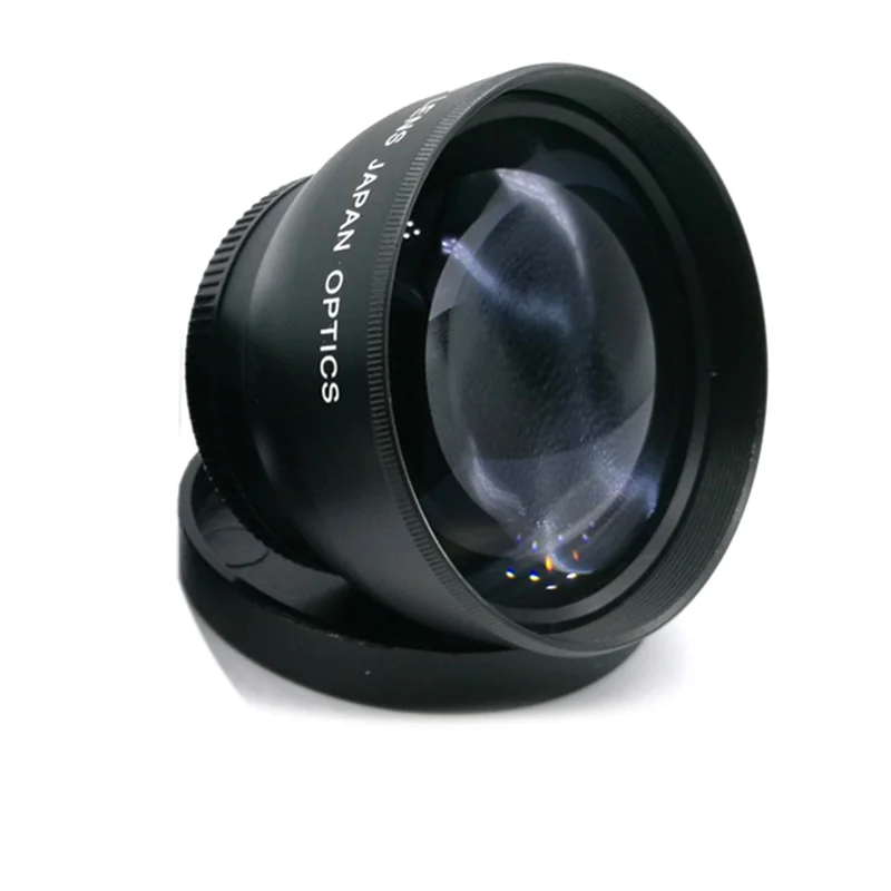 

52 мм 2X увеличительный телеобъектив для камеры Nikon AF-S 18-55 мм 55-200 мм черный объектив