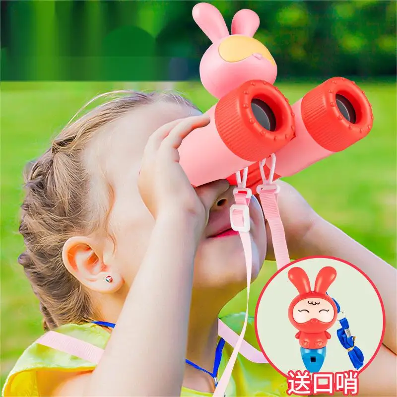 

Mini Binoculars Plastic Telescopes Toy For Kids Outdoor Games Toys Detachable High-definition Focusing Magnifying Glass Gifts