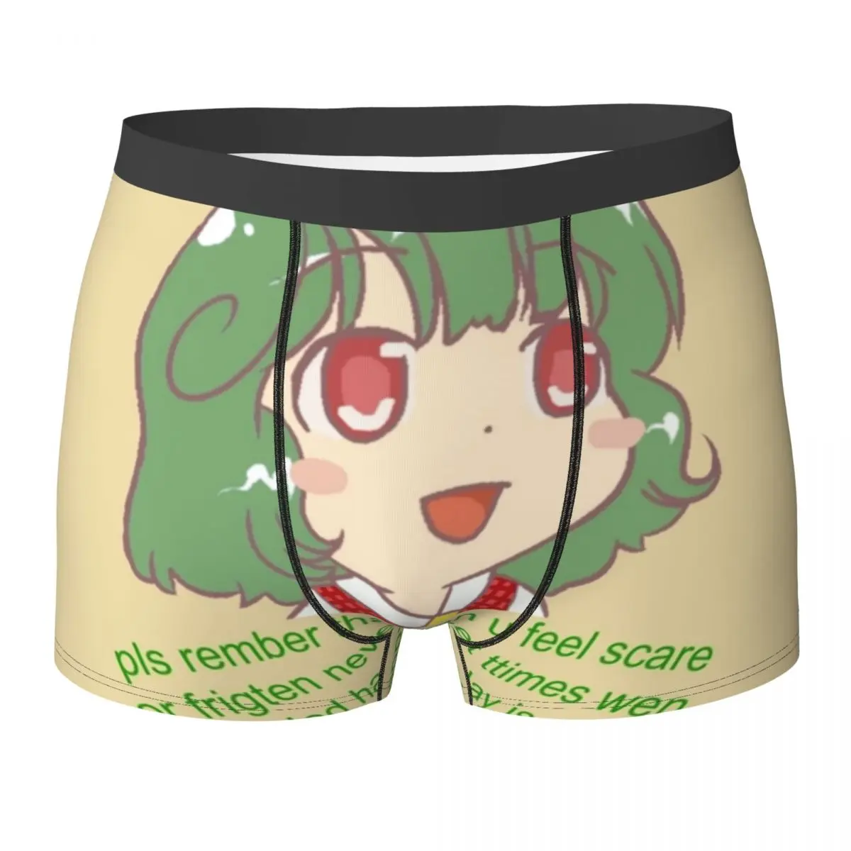 

Touhou Project Underwear Chibi Yuuka Comforts You Men Underpants Print Breathable Boxer Shorts Trenky Boxer Brief Big Size 2XL