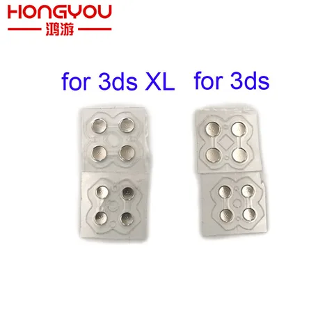 10 пар, крестовой ключ, металлическая проводящая полоса для контроллера 3DS XL LL, D-Pad, купольная застежка, печатная плата, кнопки, проводящая пленка