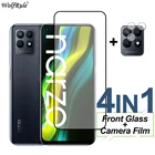 Закаленное стекло с полным покрытием для Realme Narzo 50, защита экрана, защитная пленка для камеры телефона на Realme Narzo 50 50i 50A 30A 30