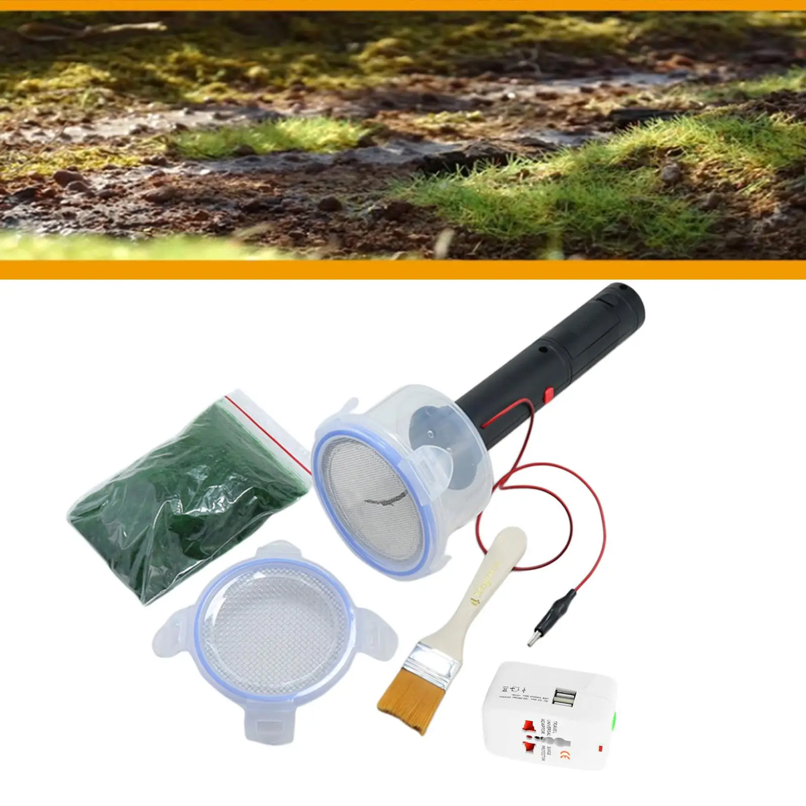 

Static Grass Applicator Kit Modelling Train Diorama Flocking Machine