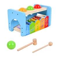 early education cognitive music knocking on the piano table children knocking on the ball two in one ball hand eye coordination