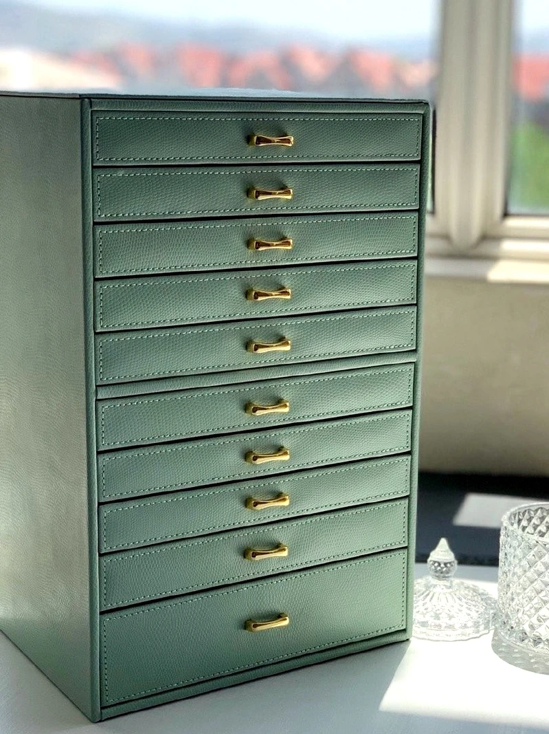 Nordic Wooden Jewelry Storage Organizer Box Large Capacity Jewelry Storage Box Organizer for Girl Korean Leather Gift Ideas