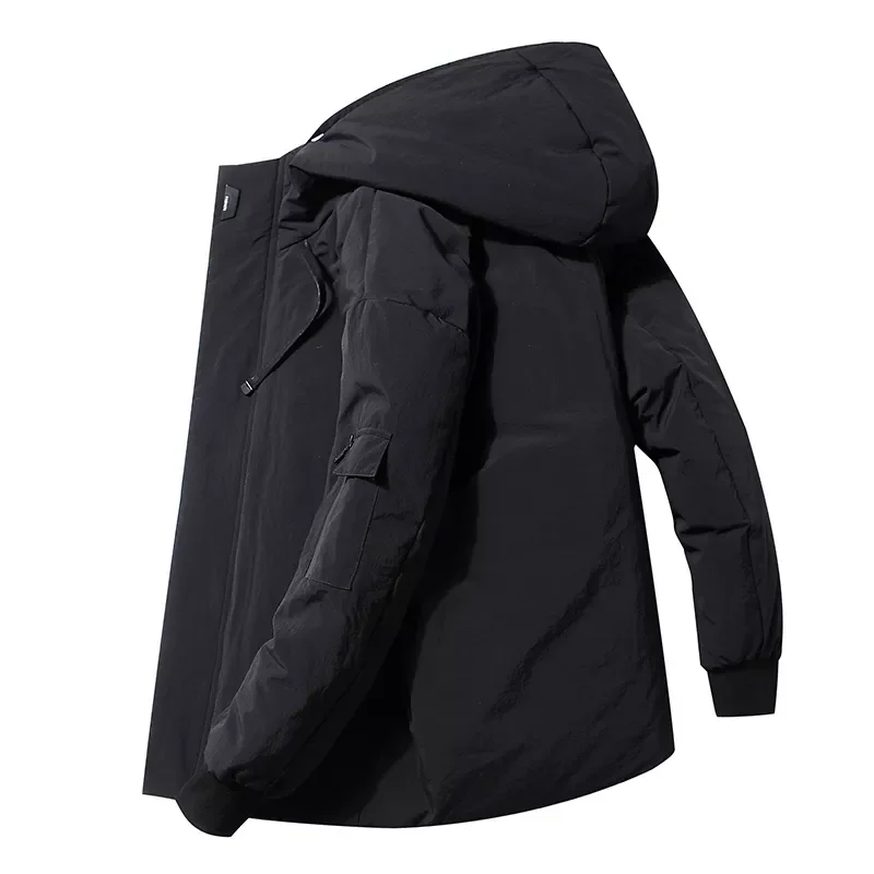 2022New Winter Warm Thick Down Jacket Men Fashion Hooded Windproof White Duck Parkas Coat Men Autumn Brand Casual Down Jacket Me