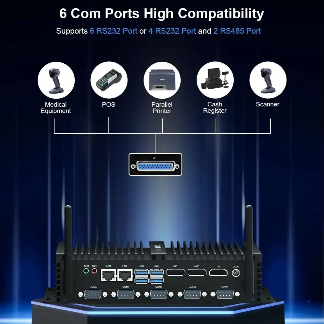 HYSTOU мини промышленный Безвентиляторный Windows 11 компактный компьютер Intel Core Quad CPU i5