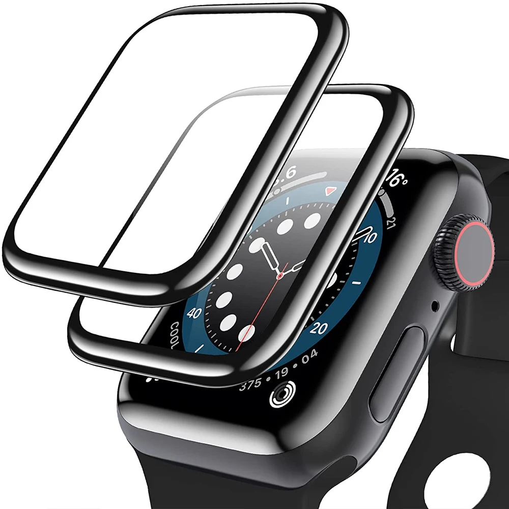 

Glass For Apple watch band 44MM 40MM 42MM 38MM Screen Protector 9D HD soft Film waterproof iwatch series 6 5 4 3 se 7 45mm 41mm