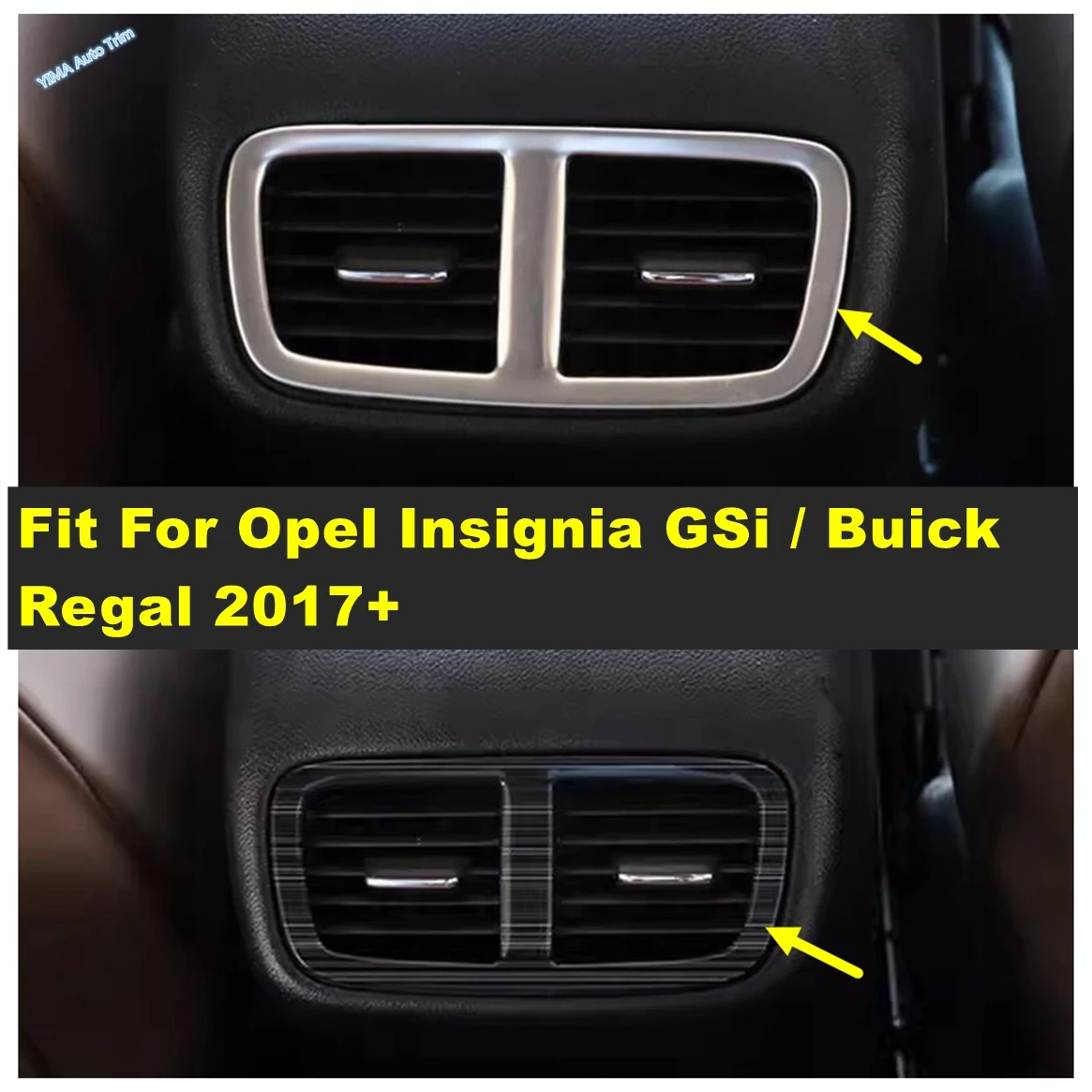 Для Opel Insignia GSi/Buick Regal 2017-2023 из нержавеющей стали задний вентиляционный отверстие