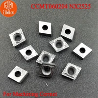 10pcs ccmt060204 nx2525 carbide insert cutting tool boring blade cermet blade ccmt21 51 for steel lathe accessories