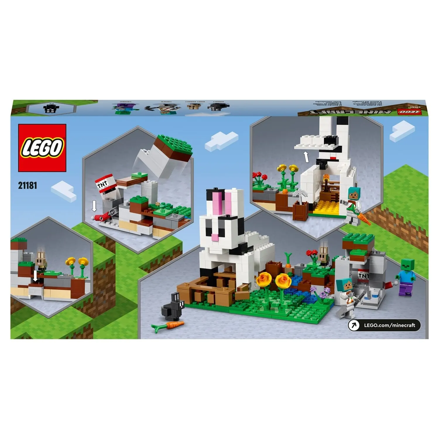 Конструктор LEGO Minecraft 21181 Кроличье ранчо | Игрушки и хобби