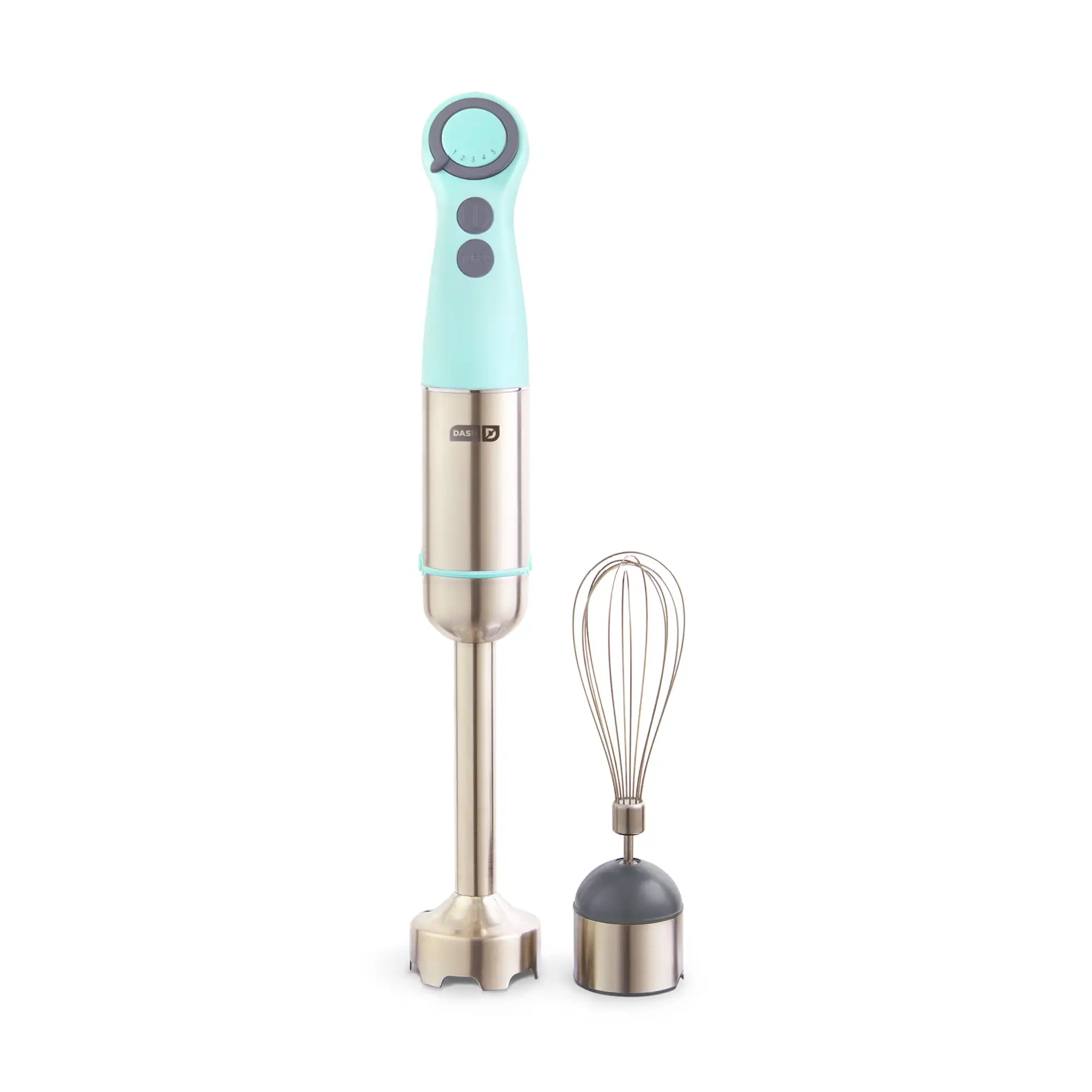 

Chef Series Immersion Hand 5 Speed Stick Blender with Stainless Steel Blades, Whisk Attachment and Recipe Guide