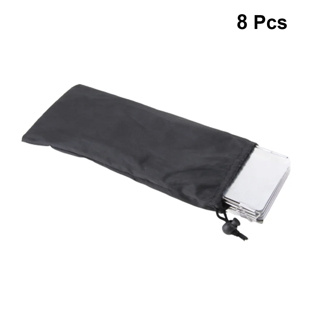

8pcs Camping Wind Shield Foldable Aluminium Alloy Wind Shield with Cloth Bag for Barbecue Outdoor Camping Picnic (Silver)