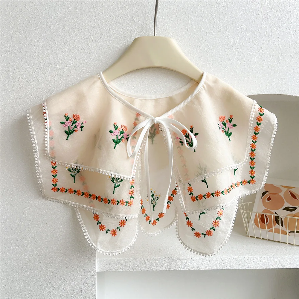 

Cotton Beautiful Scarves Bandanas Scarf Women Girl Headband embroidered Handkerchief Neckerchief Hairscarf hijab echarpe foulard