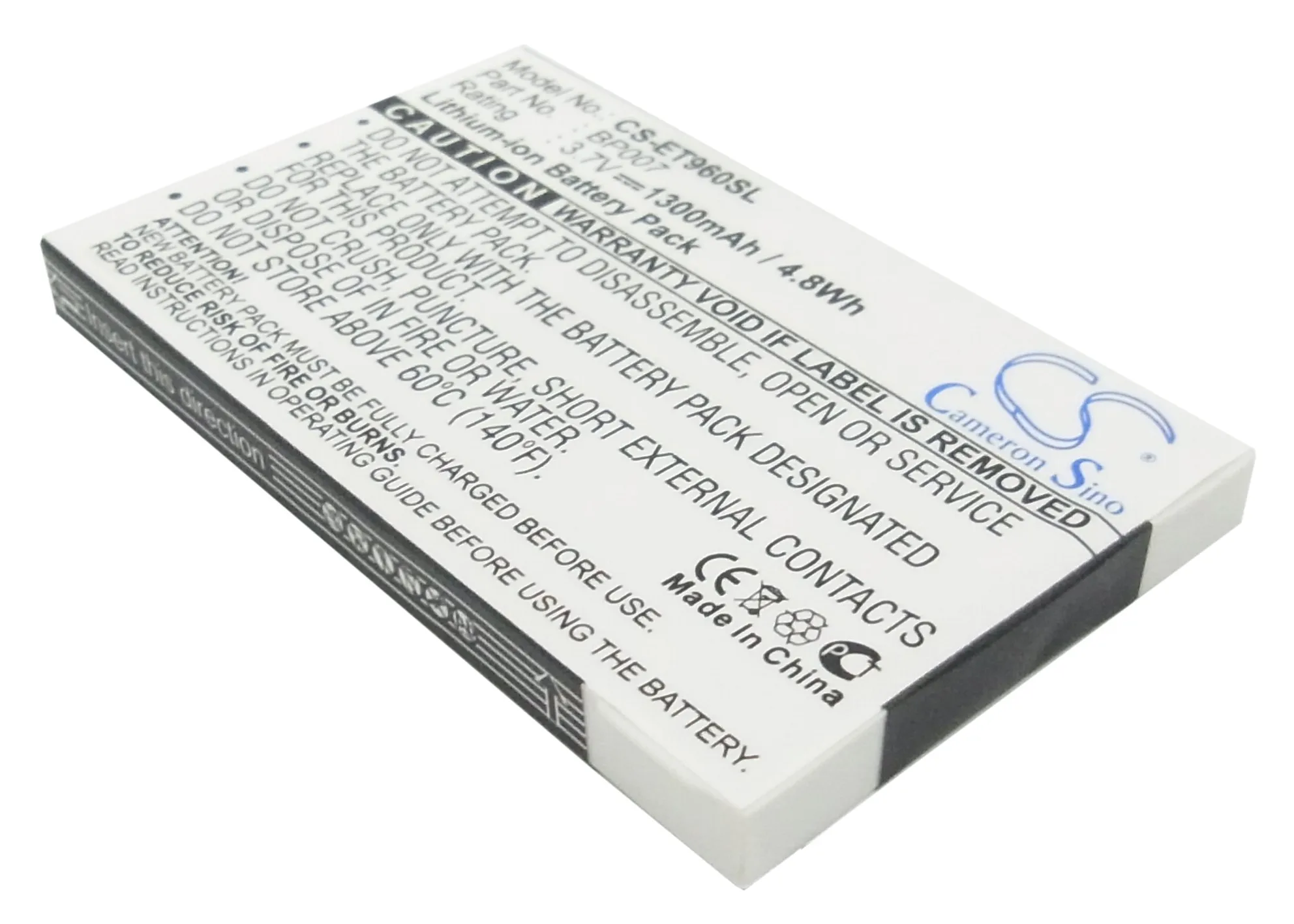 

CS 1300mAh / 4.81Wh battery for LENOVO ET960 BP07