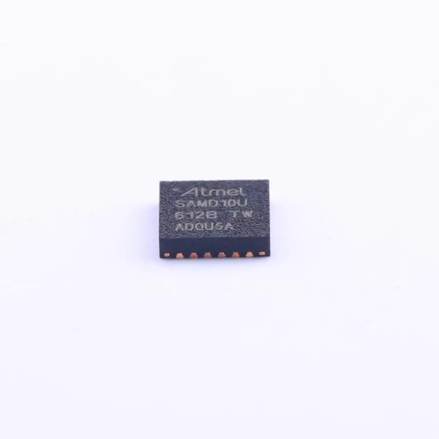 

MCU 32-Bit SAM D10 ARM Cortex M0+ RISC 16KB Flash 1.8V/2.5V/3.3V 24-Pin QFN EP T/R - Tape and Reel ATSAMD10D14A-MUT