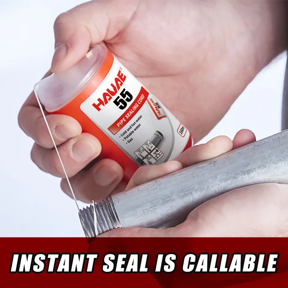 Уплотнительный шнур для труб hauae 55 с новой этикеткой лента из ПТФЭ уплотнительный